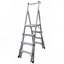 Golden Eagle 2-in-1 Adjustable A-Type Platform Ladder MTPL-04, 4 to 6 Steps, 150kg