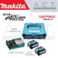 MAKITA QAEPSKG1 MAKPAC 40Vmax POWER SOURCE KIT (2PCS BL4025 2.5AH BATTERIES, 1PC DC40RC CHARGER)