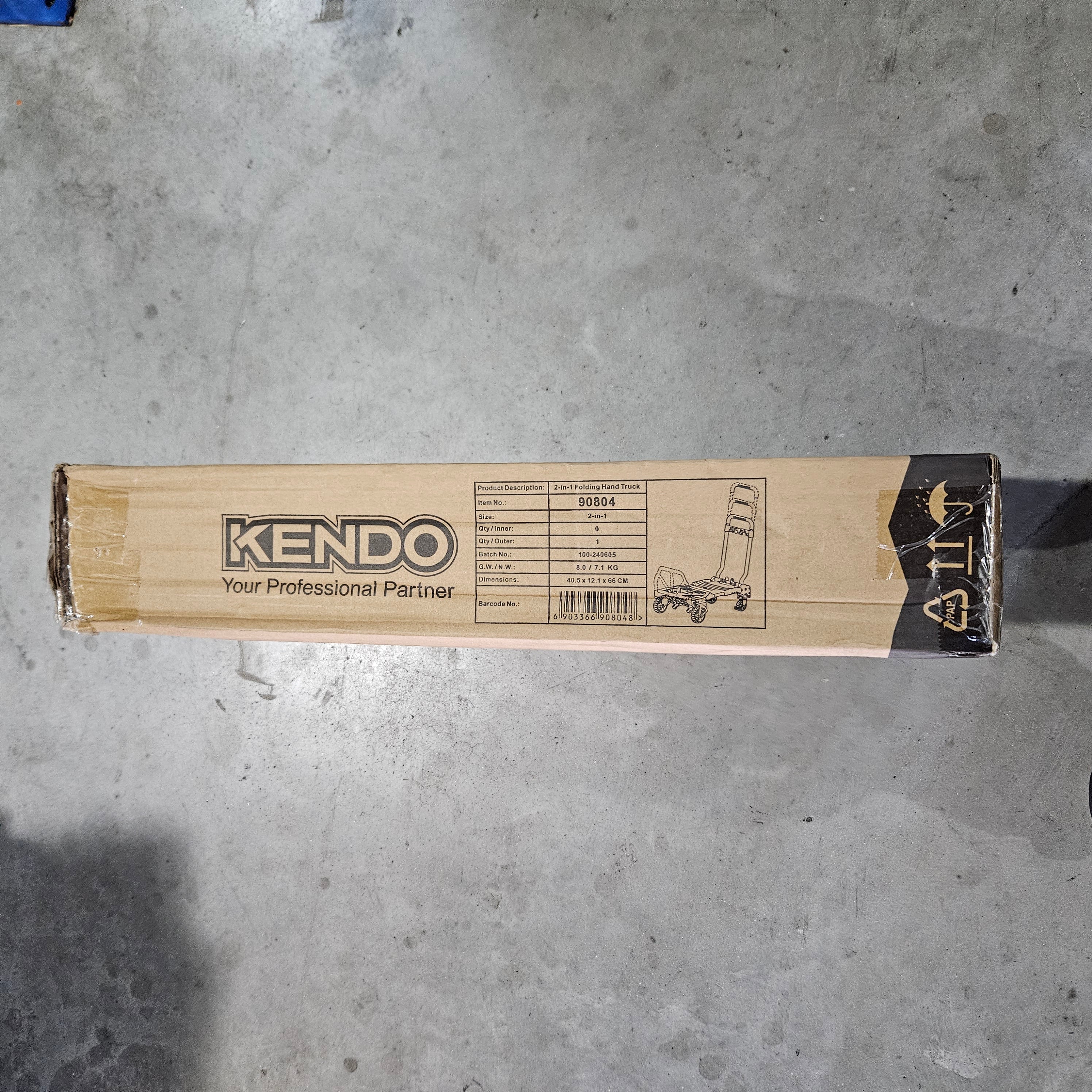 KENDO 90804 2-IN-1 CONVERTIBLE HAND TRUCK TROLLEY KENDO 90804 2-IN-1 CONVERTIBLE HAND TRUCK TROLLEY