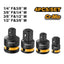 INGCO 4PCS IMPACT SOCKET ADAPTORS HKISAD12438
