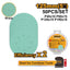 INGCO 50X 5" GREEN ORITAL SANDING DISC 10XP40&P180,15XP80&P120 AKRS125050