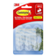 3M MEDIUM CLEAR HOOKS WITH CLEAR STRIPS 17091CLR-VP
