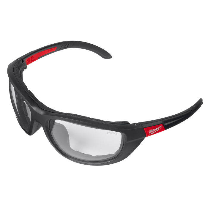 MILWAUKEE 48-73-2040A CLEAR HIGH PERFORMANCE SAFETY GLASSES WITH GASKET MILWAUKEE 48-73-2040A CLEAR HIGH PERFORMANCE SAFETY GLASSES WITH GASKET