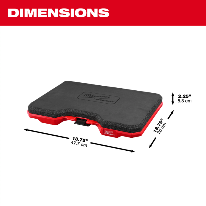 MILWAUKEE 48-73-6110 PACKOUT Kneeling Pad MILWAUKEE 48-73-6110 PACKOUT Kneeling Pad