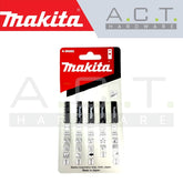 MAKITA JIG SAW BLADE, ASSORTMENT (Makita Type No.1, No.2, No.3, No.8 & No.10S), A-86882 (5PCS)