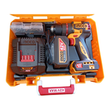 INGCO CIDLI426981, 42V Compact Brushless Cordless Impact Drill Set, 69Nm, 13MM Chuck Size, Hammer Drill