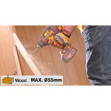 INGCO CIDLI429982, 42V Compact Brushless Cordless Impact Drill Set, 99Nm, 13MM Chuck Size, Hammer Drill With Accessories Set