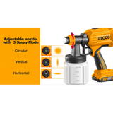 INGCO CSGLI2004, 20V LI-ION CORDLESS PAINT SPRAY GUN