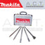 MAKITA CHISEL SET FOR SDS-PLUS HAMMERS, D-16368 (5PCS ASSORTMENT)