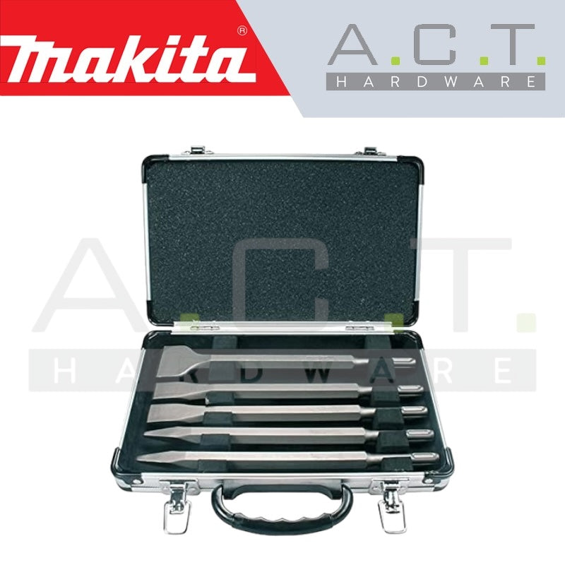 MAKITA CHISEL SET FOR SDS-PLUS HAMMERS, D-16368 (5PCS ASSORTMENT) MAKITA CHISEL SET FOR SDS-PLUS HAMMERS, D-16368 (5PCS ASSORTMENT)