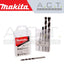 MAKITA T.C.T DRILL BIT SET (5PC) WITH STRAIGHT SHANK/ OMNIBOHRER