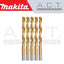 MAKITA HSS-TiN METAL DRILL BIT SET ECONOMY (5PCS)