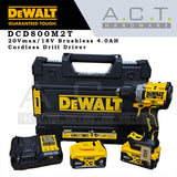 DEWALT DCD800M2T 20V XR CORDLESS BRUSHLESS DRIVER DRILL 4.0AH