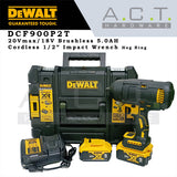 DEWALT DCF900P2T 20V XR CORDLESS BRUSHLESS 1/2" HOG RING IMPACT WRENCH 5.0AH
