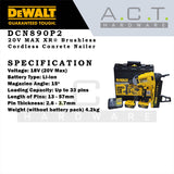 DEWALT DCN890P2 20V MAX CORDLESS BRUSHLESS CONRETE NAILER 5.0AH