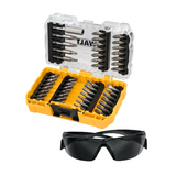 DEWALT DT70703-QZ, 47PC Screwdriving Set & Safety Glasses, comes with T-STAK Tough Case