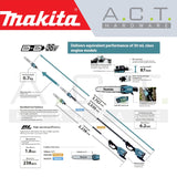 MAKITA DUA301ZB CORDLESS TELESCOPIC POLE SAW