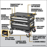 DEWALT IP65 TOUGH SYSTEM 2.0 DXL 4 IN 1 TOWER WORK CART DWST60520-1