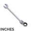 (FORCE 757...F) FLEXIBLE RATCHET WRENCH / INCHES