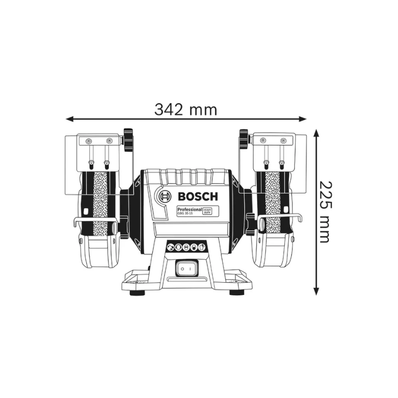 Bosch GBG 35-15 Professional Double-Wheeled 150MM (6") Bench Grinder 350W Bosch GBG 35-15 Professional Double-Wheeled 150MM (6") Bench Grinder 350W