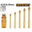 INGCO 5PCS GLASS & TILE DRILL BIT SET 4,5,6,8 & 10MM AKD7058