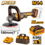 INGCO 20V LI-ION BL ANGLE POLISHER 400-2500RPM 1X4.0AH+BAG APLI20181