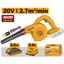 INGCO 20V LI-ION BLOWER 18,000RPM 2.7M3/MIN 1X2.0AH+CHGR CABLI20781