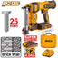 INGCO 20V ST25 BRAD NAILER 2X4.0 TABLESS BATT+CHARGER+CASE CBNLI38136