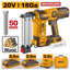 INGCO 20V LI-ION BL BRAD NAILER F15-F50 2X2.0AH CHARGER+CASE CBNLI500857
