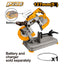 INGCO 5" LI-ION PORTABLE BANDSAW W/CUTTING PLATFORM CBSLI20127 (BARE UNIT)