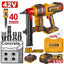 INGCO 42V BL CONCRETE NAILER W/27MM NAILS 2X2.0AH+CASE CCNLI420602