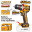 INGCO 20V LI-ION BRUSHLESS DRILL 55NM, CDLI205581 (BARE UNIT)