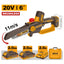 INGCO 20V BRUSHLESS MINI CHAIN SAW 6" 150MM 2X2.0AH CHARGER CGSLI20662