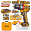 INGCO 20V LI-ION BL IMPACT DRILL 55NM W/2X 2.0AH, CHARGER +CASE CIDLI20558