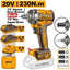INGCO 20V BL 1/2" IMPACT WRENCH(2IN1)230NM,2X2.0AH,+CHARGER&CASE CIWLI20236