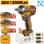 INGCO 20V BL 1/2" IMPACT WRENCH 550NM,2X 4.0AH, CHARGER & CASE CIWLI2055