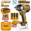 INGCO 20V 2X4.0AH LI-ION BRUSHLESS 1/2" IMPACT WRENCH 850NM CIWLI2085