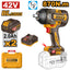 INGCO 42V BL 1/2" 870NM IMPACT WRENCH AI MODE 2X2.0AH & CASE CIWLI42862