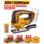 INGCO 20V HD JIG SAW CUT 125MM, 2X4.0 TABLESS BATT.+CHARGER+CASE CJSLI13562