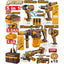 INGCO 5PCS 850NM IW+96NM ID+4-1/2" GRINDER+LAMP+ROTARY HAMMER COSLI251193