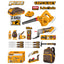 INGCO 18PCS 20V BL MULTI TOOL+BLOWER+ WOODWORKING TOOLS SET COS26206