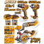 INGCO 20V 4PC IMP DRILL,WRENCH,MULTI TOOL,CIRCULAR SAW COMBO COSLI241169