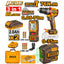 INGCO 3PCS 76NM IMPACT DRILL+LASER LEVELLER+70M DISTANCER SET COSLI250511