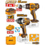 INGCO 2PCS 20V 850NM IMACT WRENCH + 580°C HEAT GUN COMBO 2X5.0 COSLI260381