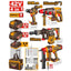 INGCO 42V 4PCS BREAKER+IMP DRILL+NAILER+ROTARY HAMMER COMBO SET COSLI260587