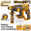 INGCO 20V LI-ION BRUSHLESS ROTARY HAMMER 22MMØ CRHLI20208 (BARE UNIT)