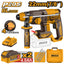 INGCO 20V LI-ION BL 4-MODE ROTARY HAMMER 22MMØ 2X4.0AH+CHARGER CRHLI212282