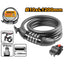 INGCO 4 DIGIT COMBINATION BICYCLE LOCK 12X1200MM DBK21012