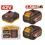 INGCO 42V 2X2.5AH+CHARGER BATTERY KIT FBCPM25221