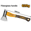 INGCO 600GM DROP FROGED AXE HEAD FIBRE GLASS HANDLE 390MML HAX081600